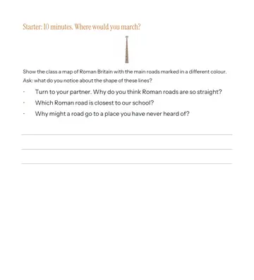 Page 2 of Roman Roads: Straight to the Point, made by Baker