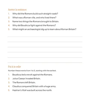 Page 2 of The Romans in Britain, made by Baker